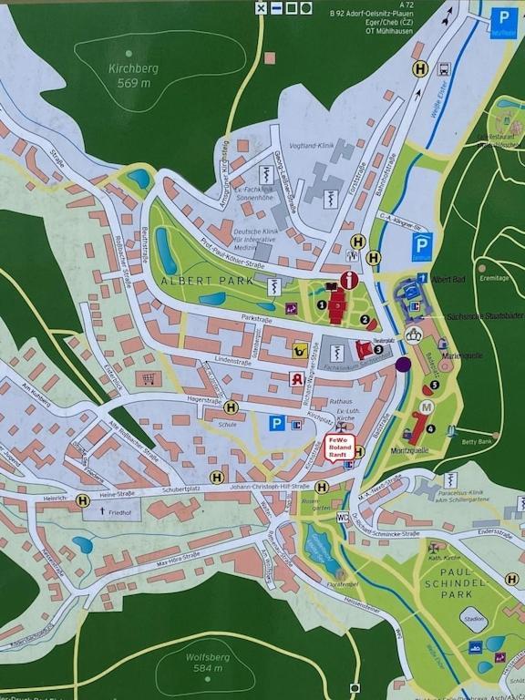Fewo Roland Ranft Direkt Am Kurpark Barrierearm 60Qm Bad Elster Zewnętrze zdjęcie